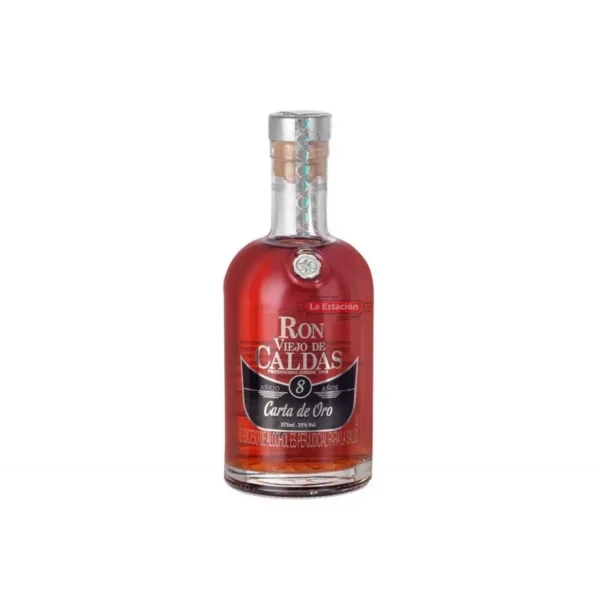 Ron caldas 8 años media 375 ml