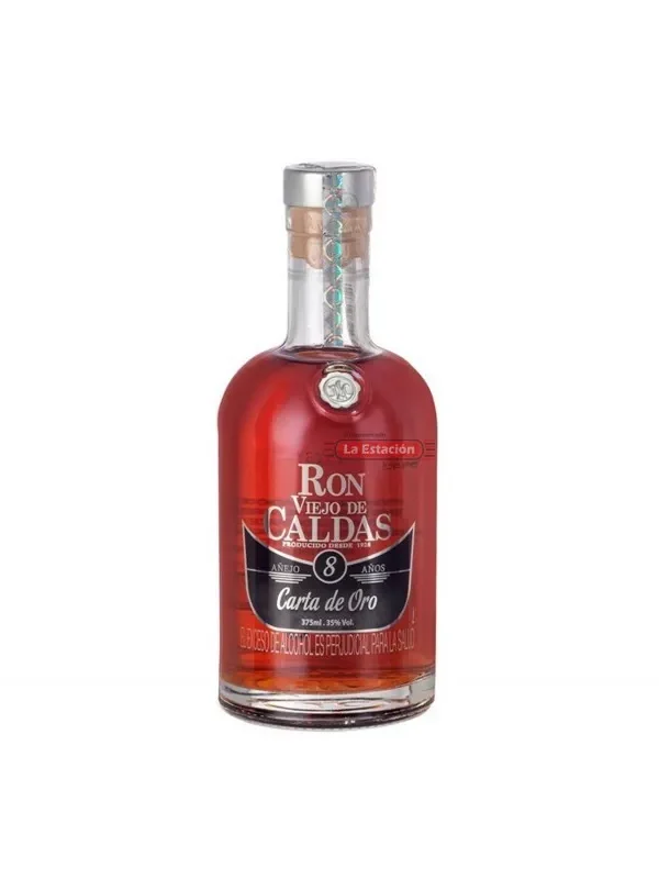 Ron caldas 8 años media 375 ml